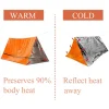 2 Person Emergency Shelter Bivy Survival Tent Kit Mylar Tube Tent Sleeping Bag Waterproof Outdoor SOS Thermal Blanket Reusable - Image 2