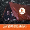 2 Person Emergency Shelter Bivy Survival Tent Kit Mylar Tube Tent Sleeping Bag Waterproof Outdoor SOS Thermal Blanket Reusable - Image 3