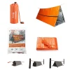 2 Person Emergency Shelter Bivy Survival Tent Kit Mylar Tube Tent Sleeping Bag Waterproof Outdoor SOS Thermal Blanket Reusable - Image 6