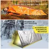 Portable Waterproof Emergency Survival Sleeping Bag Outdoor Edc Camping Gear Thermal Sack First Aid Rescue Kit Mylar Blanket - Image 3